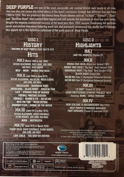 Deep Purple – History, Hits & Highlights '68 - '76 - Music Madness