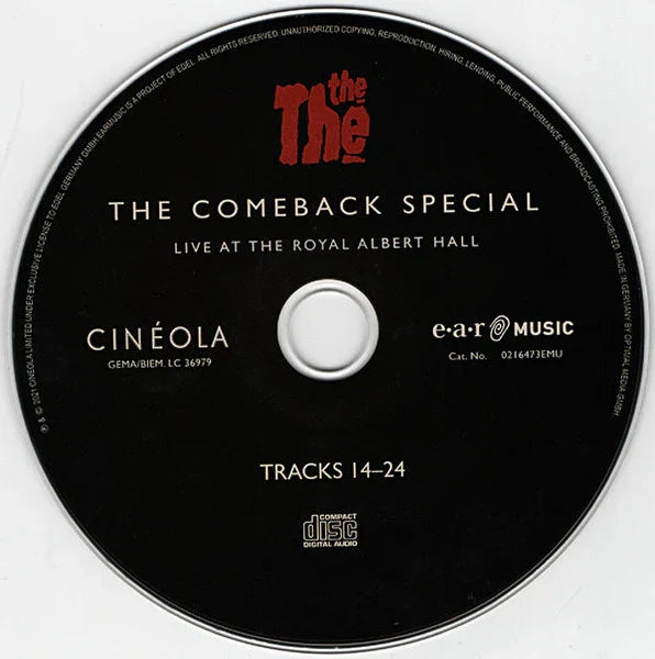 The The – The Comeback Special (Live At The Royal Albert Hall) - Music Madness