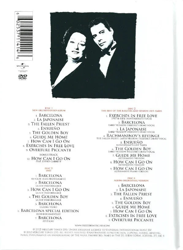 Freddie Mercury & Montserrat Caballé ‎– Barcelona - Music Madness 