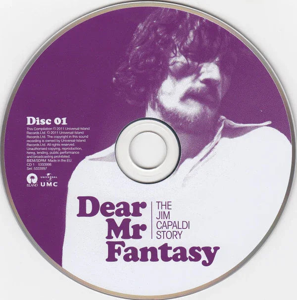 Jim Capaldi ‎– Dear Mr Fantasy (The Jim Capaldi Story) - Pre-Loved