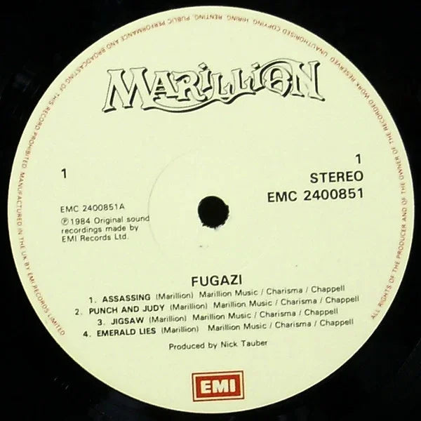 Marillion – Fugazi - Music Madness 