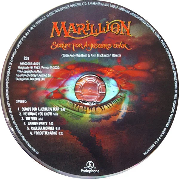 Marillion – Script For A Jester's Tear - Music Madness 