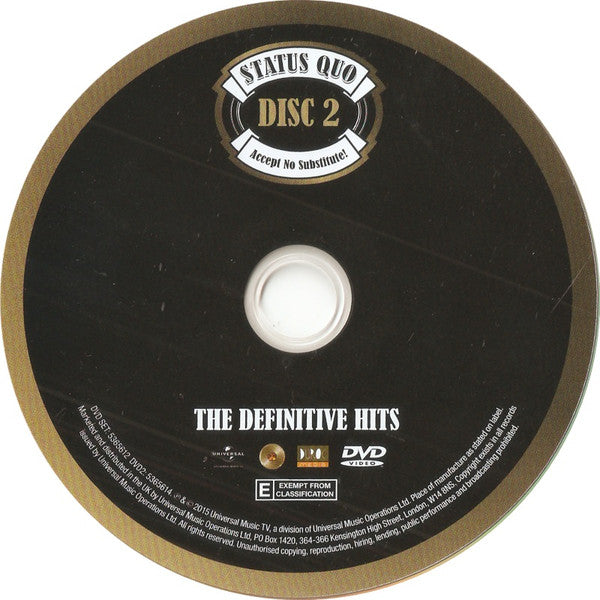 Status Quo – Accept No Substitute! The Definitive Hits & More! - Music Madness 